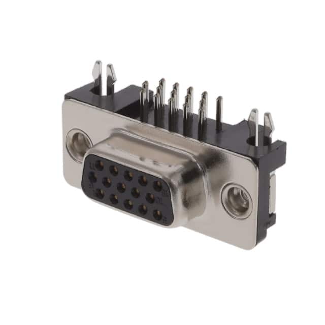 HD15-SN-24 CONN D-SUB HD RCPT 15P R/A SLDR