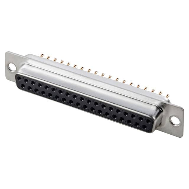 A-DF 37 PP/Z-BK CONN D-SUB RCPT 37POS VERT SLDR