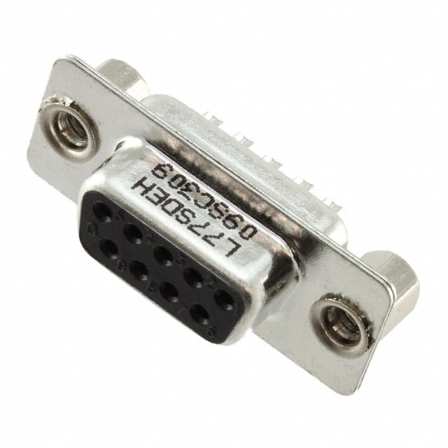 L77SDEH09SC309 CONN D-SUB RCPT 9POS SLDR CUP