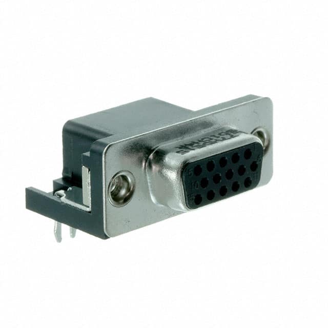 L77HDE15SD1CH4R CONN D-SUB HD RCPT 15P R/A SLDR