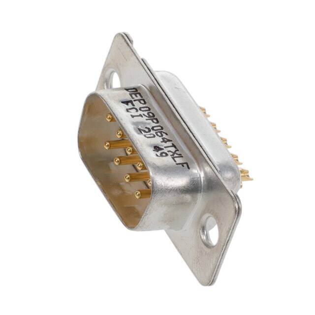 DEP09P064TXLF CONN D-SUB PLUG 9POS SLDR CUP