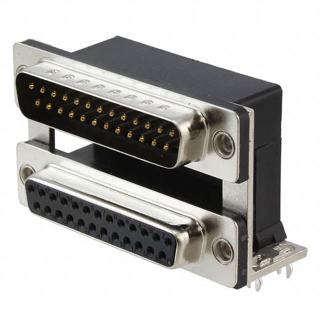 ASUB-277-25TP24 CONN D-SUB PLUG/RCPT 25P R/A SLD