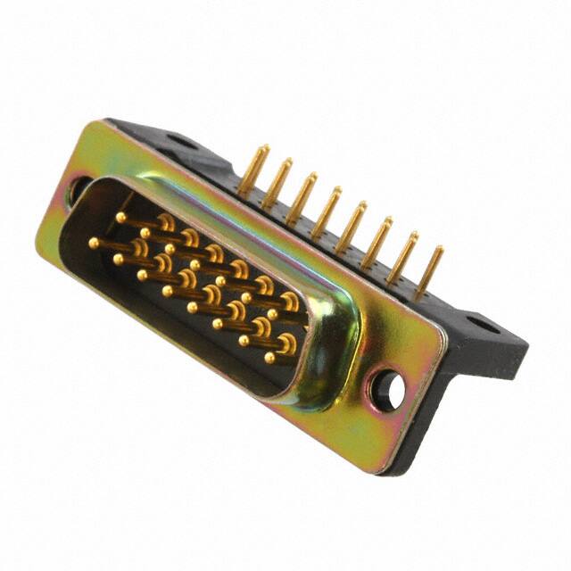 DAMM-15P-D CONN D-SUB PLUG 15POS R/A SLDR