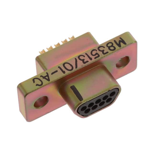 M83513/01-AC 9 POS PLUG SOLDER CUP CD PLTD