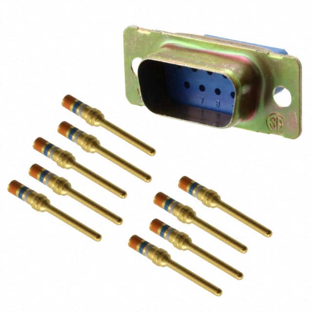 DEMAM-9P CONN D-SUB PLUG 9P PNL MT CRIMP