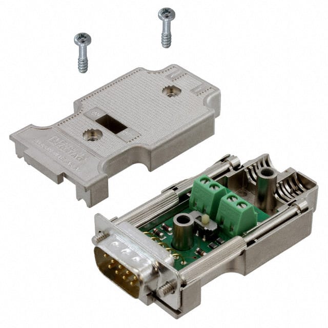 2744380 CONN D-SUB PLUG 9POS TERM BLK