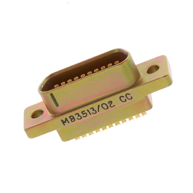 M83513/02-CN 21 POS RCPT SOLDER CUP NI PLTD