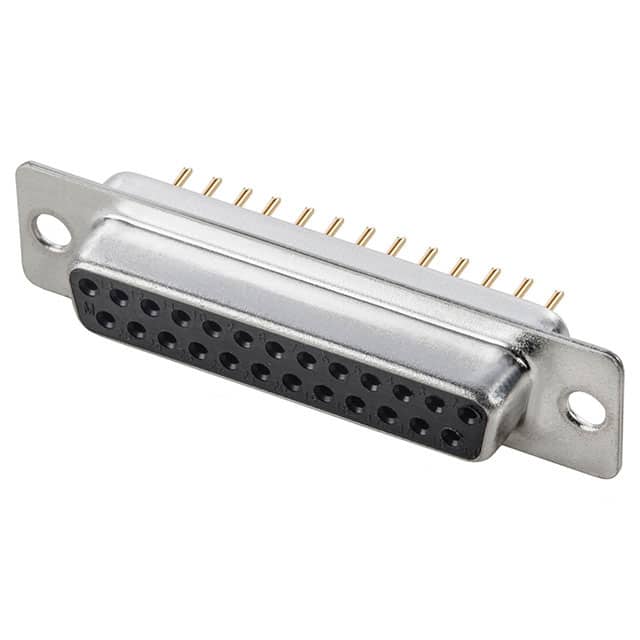 A-DF 25 PP/Z-BK CONN D-SUB RCPT 25POS VERT SLDR