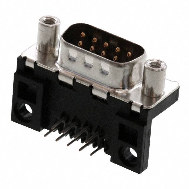 D09P13A4PV00LF CONN D-SUB PLUG 9POS R/A SLDR