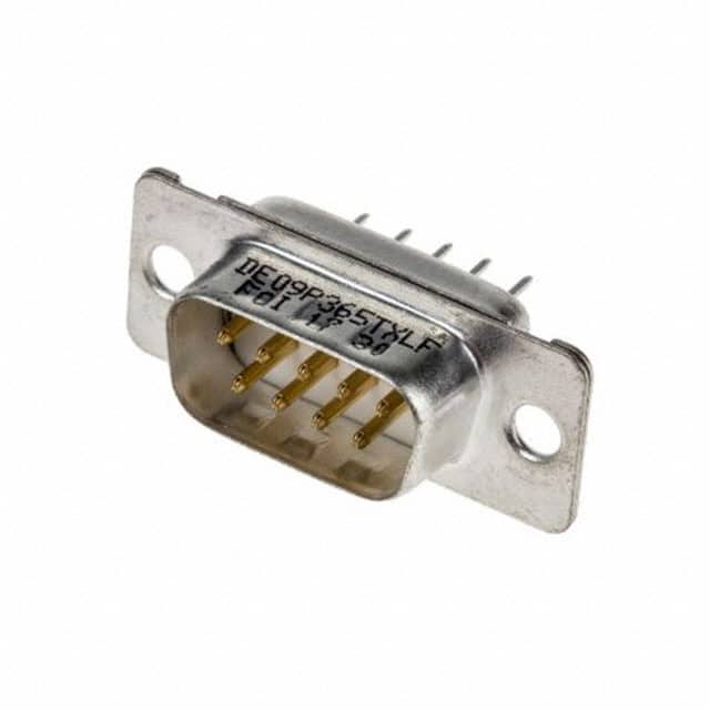 DE09P365TXLF CONN D-SUB PLUG 9POS VERT SLDR