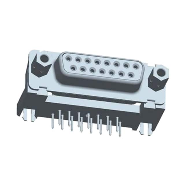 DA15S564GTLF CONN D-SUB RCPT 15POS R/A SLDR
