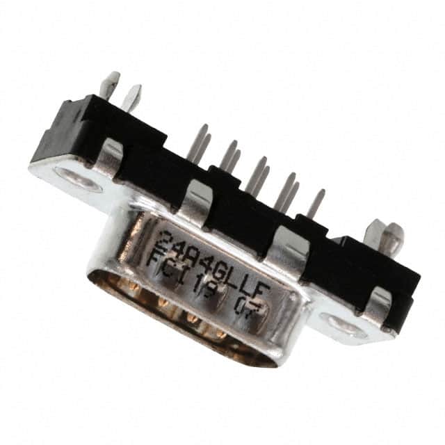 D09P24A4GL00LF CONN D-SUB PLUG 9POS VERT SLDR