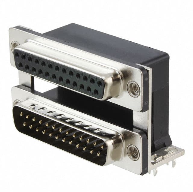ASUB-277-25TP25 CONN D-SUB PLUG/RCPT 25P R/A SLD