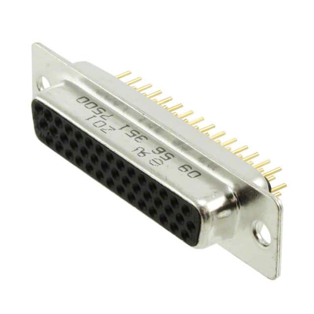 09563517500 CONN D-SUB HD RCPT 44P VERT SLDR