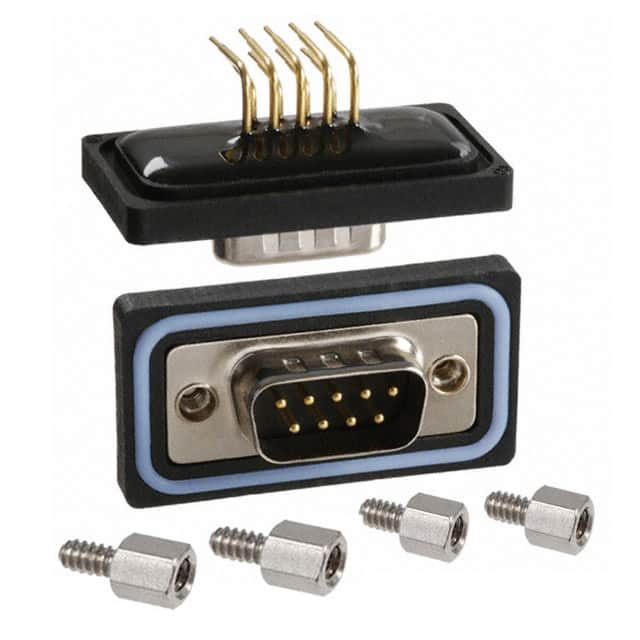 A-DS 09 AA-WP CONN D-SUB PLUG 9POS R/A SLDR