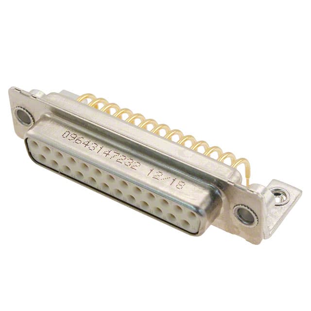 09643147232 CONN D-SUB RCPT 25POS R/A SLDR