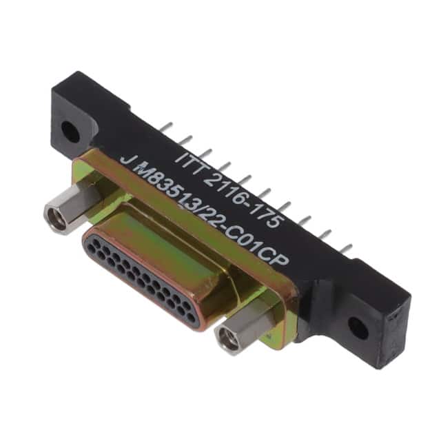 M83513/22-C01CP CONN MICRO-D PLUG 21POS PNL MNT
