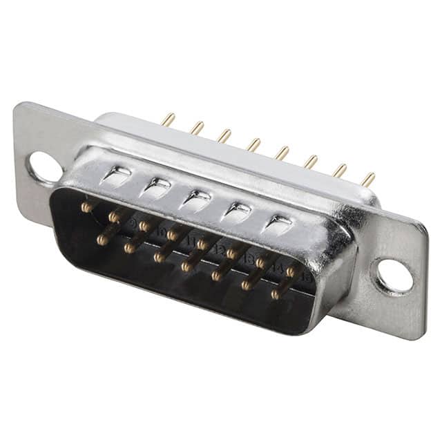 A-DS 15 PP/Z-BK CONN D-SUB PLUG 15POS VERT SLDR