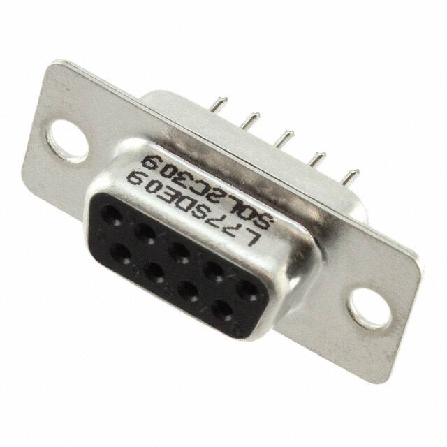 L77SDE09SOL2C309 CONN D-SUB RCPT 9POS VERT SLDR