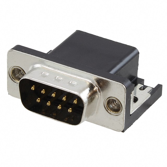 ADS09A-KG-TAXB5 CONN D-SUB PLUG 9POS R/A SLDR