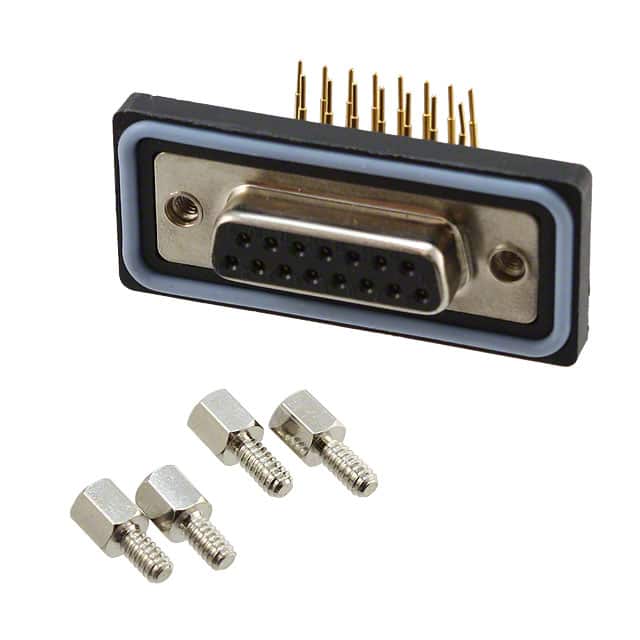 A-DF 15 AA-WP CONN D-SUB RCPT 15POS R/A SLDR