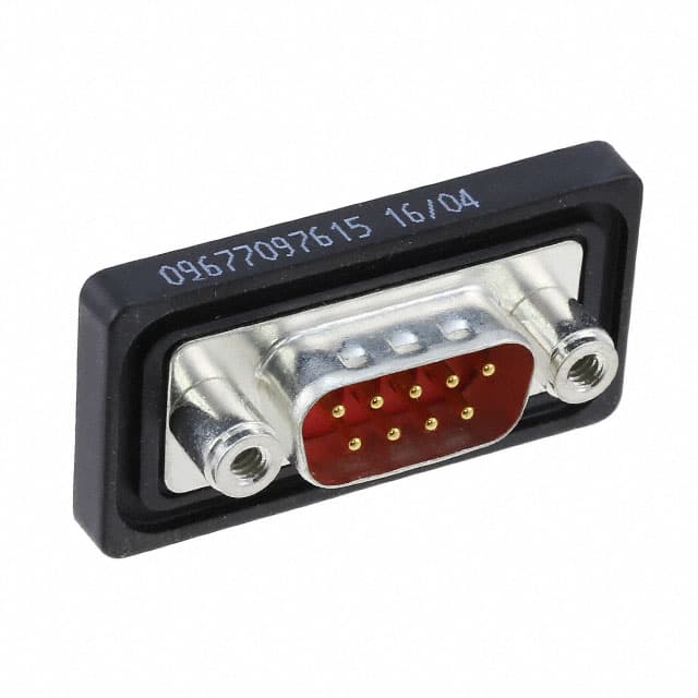 09677097615 CONN D-SUB PLUG 9POS PNL MNT