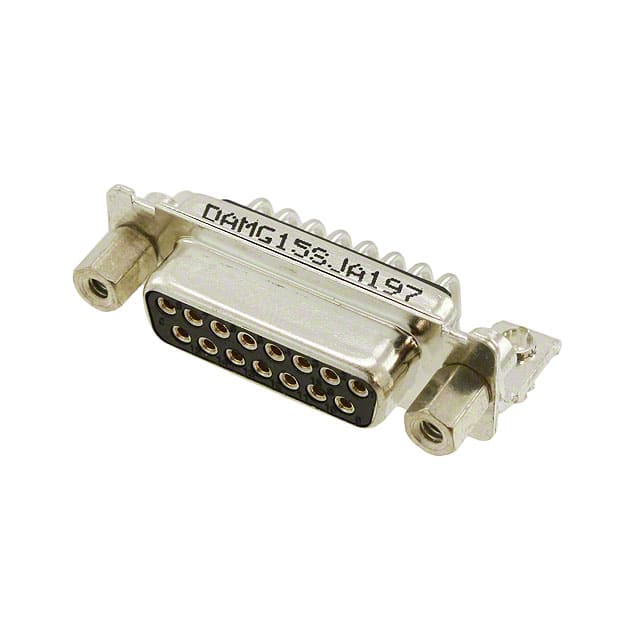 DAMG-15S-J-A197 CONN D-SUB RCPT 15POS R/A SLDR