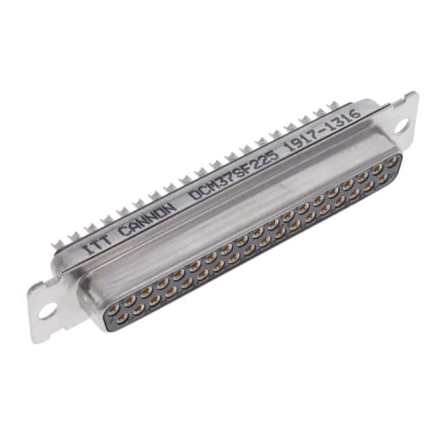 DCM37SF225 CONN D-SUB RCPT 37POS PNL MNT