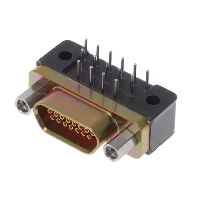 M83513/13-B02CP MICRO-D RECEPTACLE 15POS R/A PCB