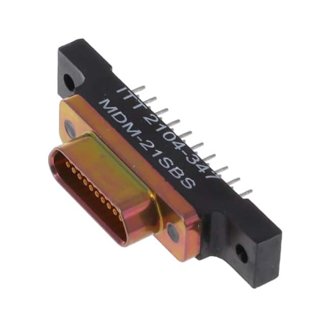 MDM-21SBS CONN MICRO-D RCPT 21P PNL MT SLD