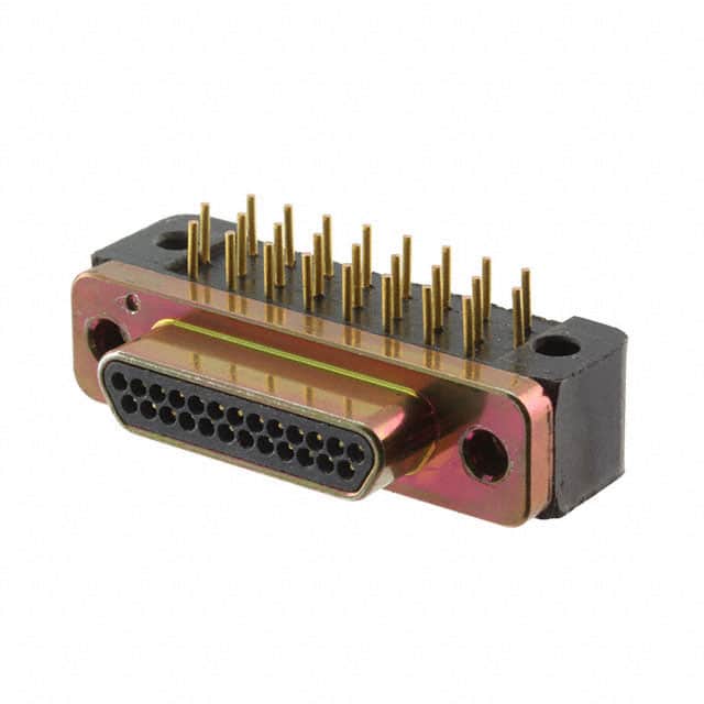 MDM-25PCBR-F222 CONN MICRO-D PLUG 25POS R/A SLDR