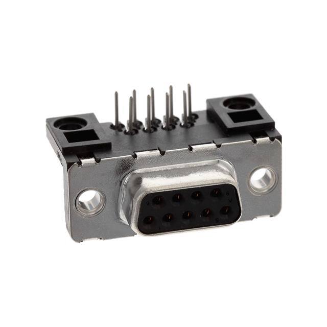 D09S13B6UA00LF CONN D-SUB RCPT 9POS R/A SLDR