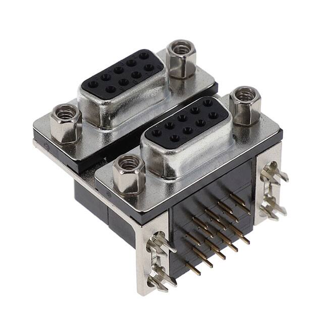 ASUB-277-09TP30 D-SUB DUAL PORT F/F 9PIN