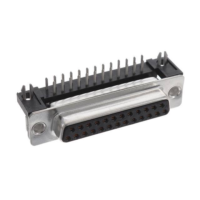 FCE17B25SA490 CONN D-SUB RCPT 25POS R/A SLDR