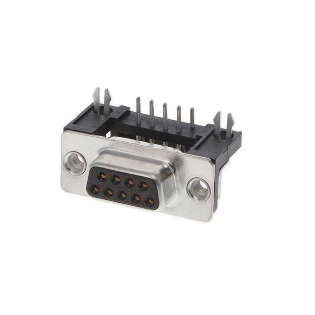 FCE17E09SB450 CONN D-SUB RCPT 9POS R/A SLDR