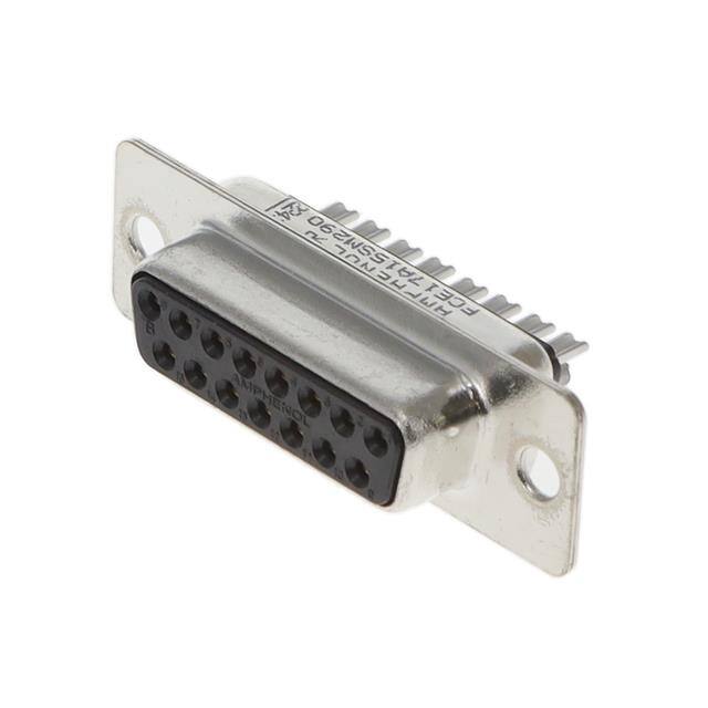 FCE17A15SM290 CONN D-SUB RCPT 15POS SLDR CUP