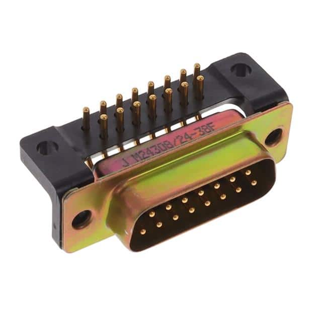 M24308/24-38F CONN D-SUB PLUG 15POS R/A SOLDER