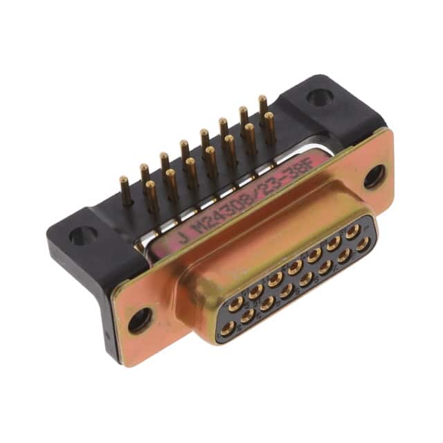 M24308/23-38F CONN D-SUB RCPT 15POS R/A SOLDER