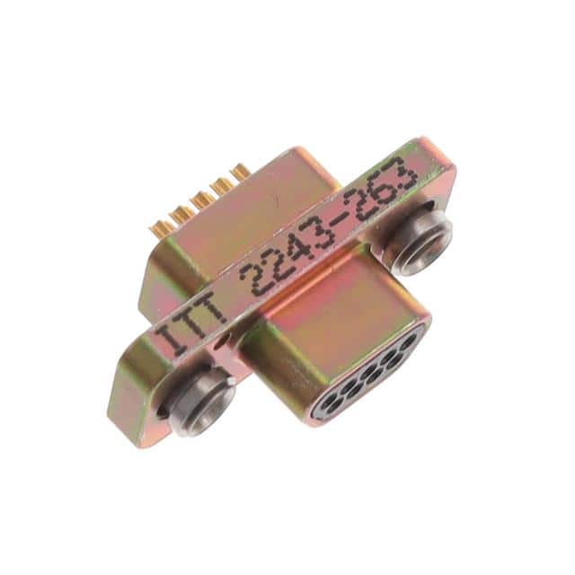 MDM-9PSF CONN MICRO-D PLUG 9POS PNL MNT