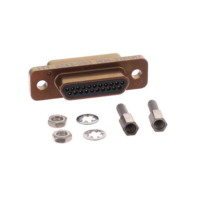 MDM-21PSM7 CONN MICRO-D PLUG 21POS PNL MNT