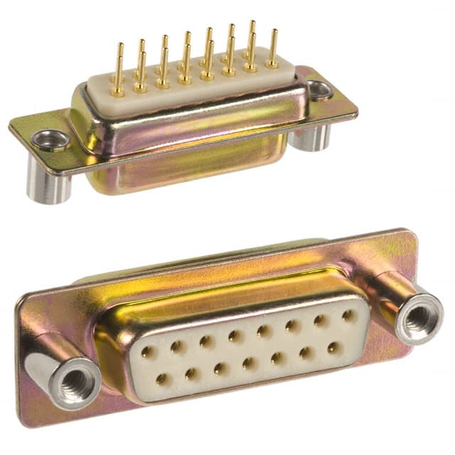 172-E15-211R031 CONN D-SUB RCPT 15P PNL MNT SLDR