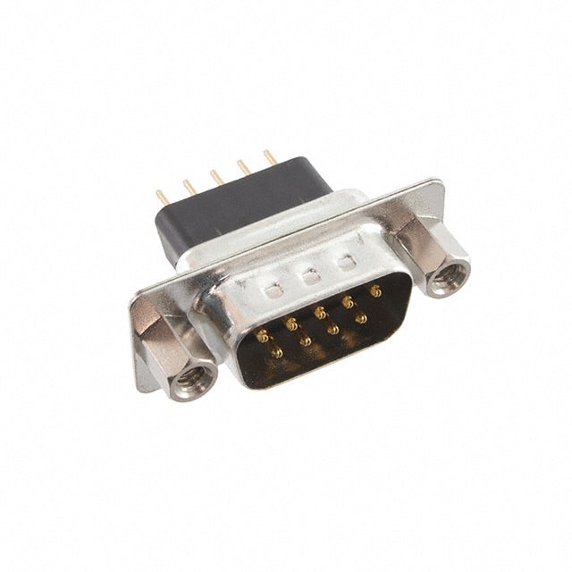 DE09-PE-1-JS CONN D-SUB PLUG 9POS VERT SLDR