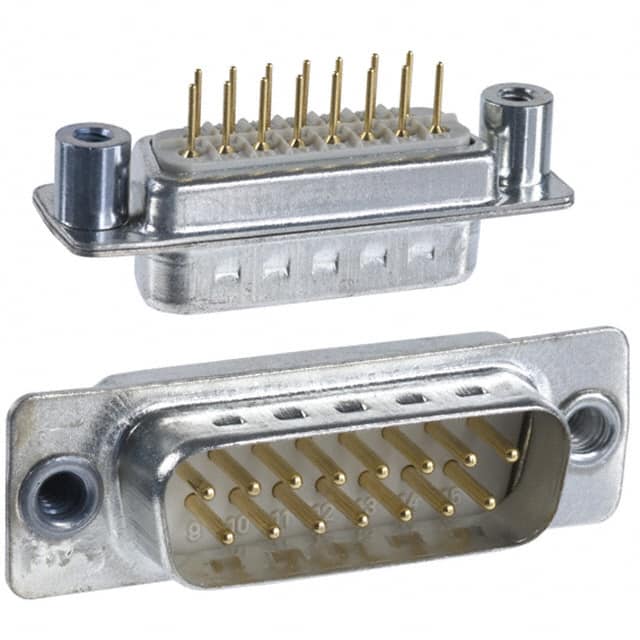 172-015-112-021 CONN D-SUB PLUG 15P PNL MNT SLDR