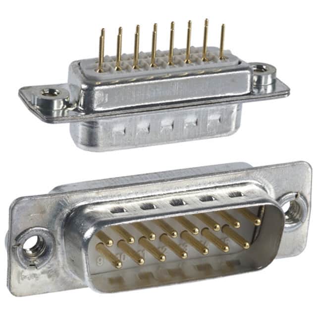 172-015-112-011 CONN D-SUB PLUG 15P PNL MNT SLDR