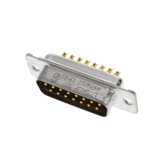 L77DA15P CONN D-SUB PLUG 15POS SLDR CUP
