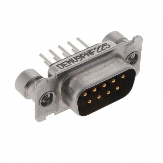DEMV9PNF225 CONN D-SUB PLUG 9P PNL MNT SLDR