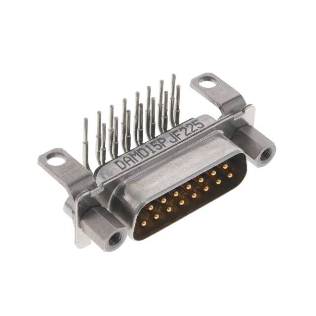 DAMD15PJF225 CONN D-SUB PLUG 15POS R/A SLDR