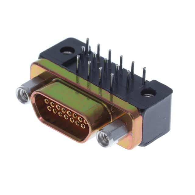 MDM-15SCBRPT CONN MICRO-D RCPT 15POS R/A SLDR