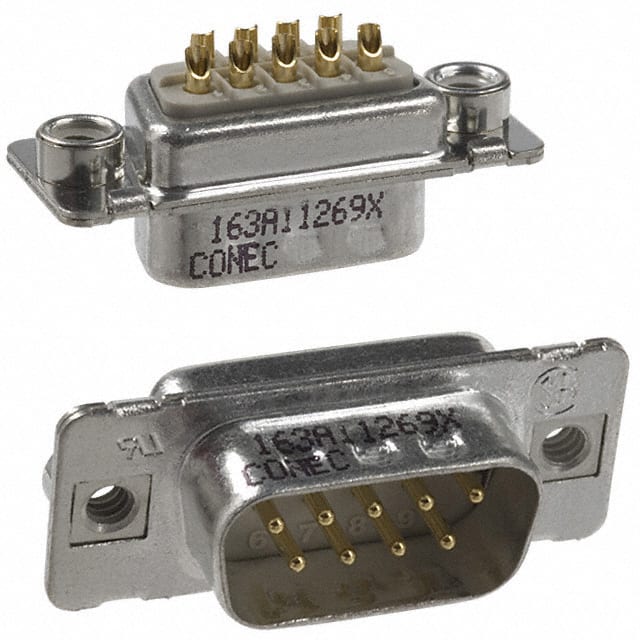 163A11269X CONN D-SUB PLUG 9POS SLDR CUP