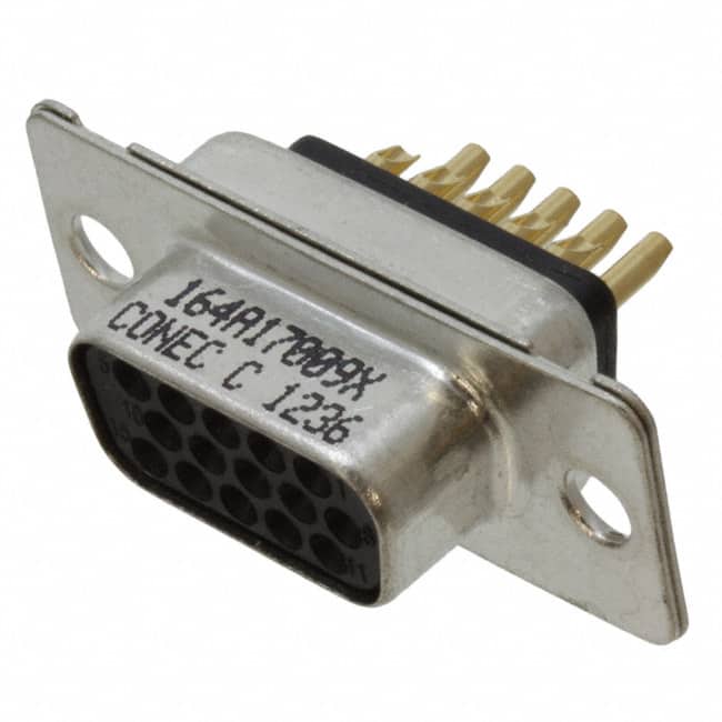164A17009X CONN D-SUB HD RCPT 15P SLDR CUP